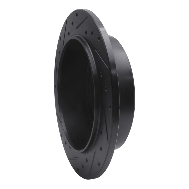 Dodge Nitro Brake Rotor (1) - Rear Right - R1 Concepts - Drilled & Slotted - Black - `07-`12